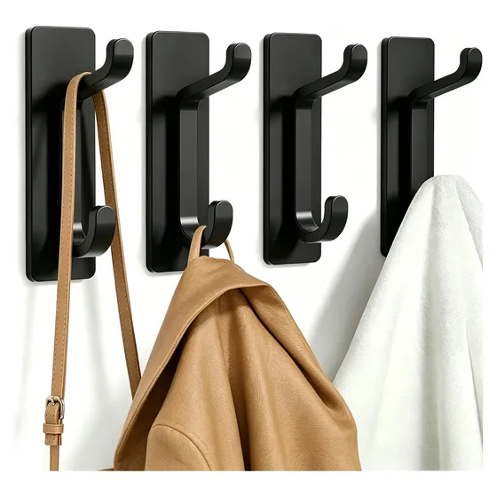 Josmimic Self-Adhesive Wall Hooks — Black