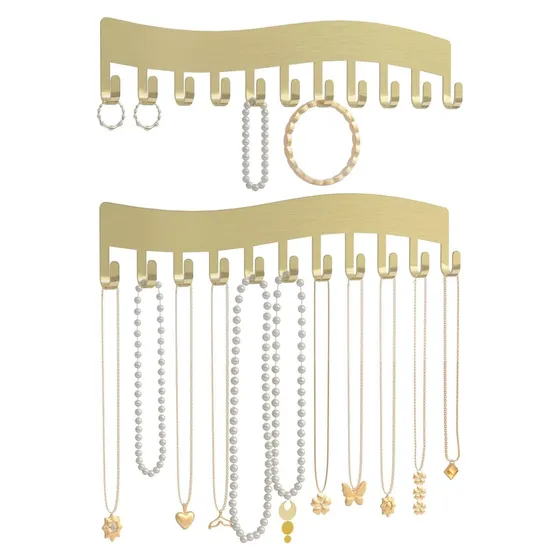 Josmimic Wall Chain Holder (adhesive) — Gold