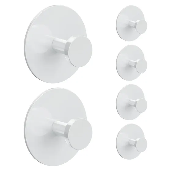 Josmimic Round Adhesive Towel Hooks
