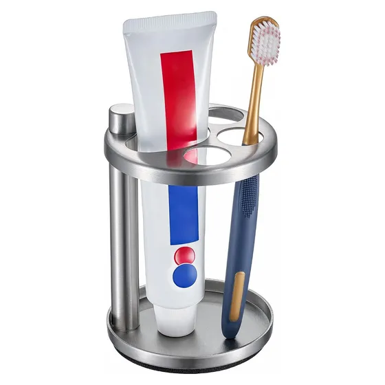 Josmimic Metal Toothbrush & Razor Holder — Silver