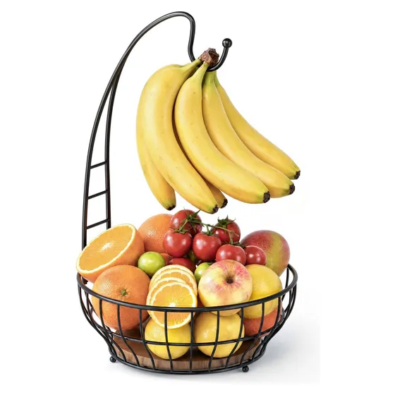 Josmimic Large Fruit Basket with Banana Hanger