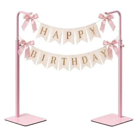 Josmimic Adjustable Purse & Banner Stand — Pink