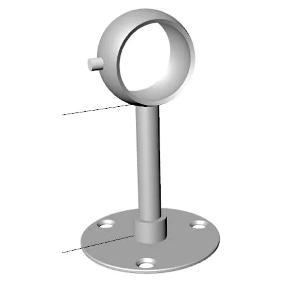 Josmimic Ceiling & Wall Rod Brackets — White